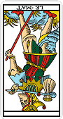 Tarot de Marseille - Le Mat (down) :Tar00D: