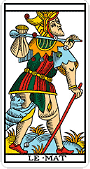 Tarot de Marseille - Le Mat (right) :Tar00U: