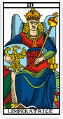 Tarot de Marseille - L'Imperatrice (right) :Tar03U:
