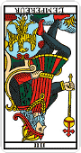 Tarot de Marseille - L'Empereur (down) :Tar04D: